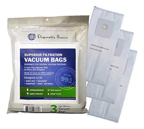 Bolsas De Filtración Hepa Básicas Desechables Para Sistemas 0