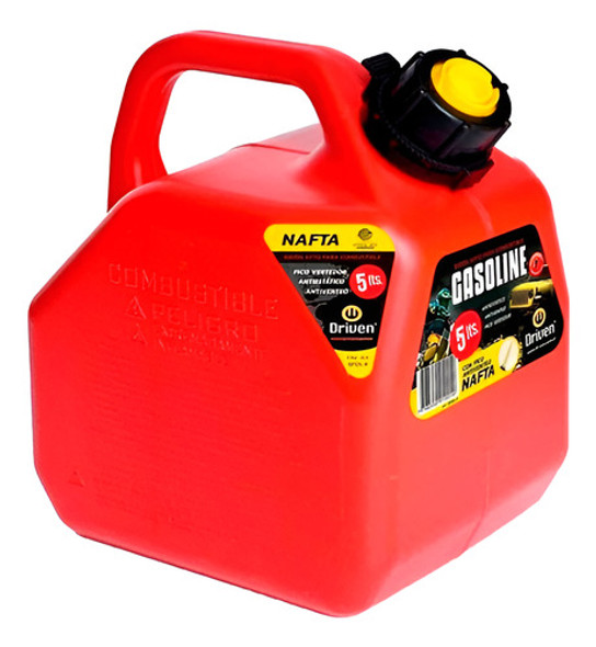 Bidon Nafta Combustible 5 Lts Driven Profesional Bp05-r 0 Bidon Nafta Combustible 5 Lts Driven Profesional Bp05-r 0