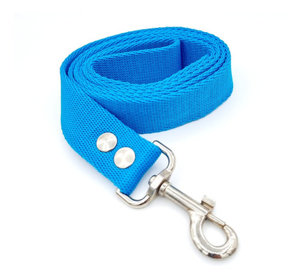 Correa Para Perros Color Turquesa Largo 125cm Ancho 3cm 0