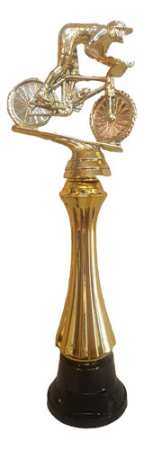 Trofeo Plástico Mountain Bike Ciclismo Mtb Columna Alta 0