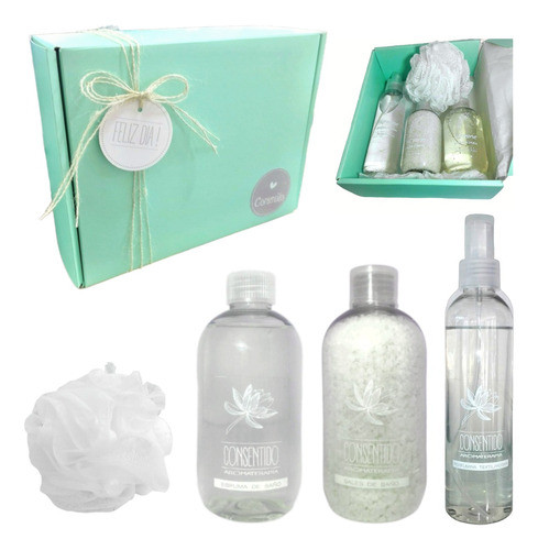 Aroma Caja Regalo Box Spa Jazmín Kit Set Relax N33 Feliz Dia 0