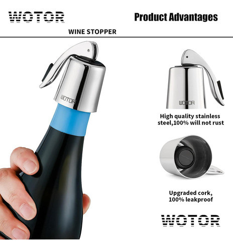 Tapa De Botella Inoxidable Reutilizable De 2 Piezas 1