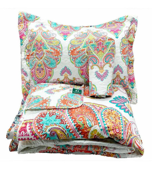 Quilt Unity Orange Cubrecama 160x260 + 1 Fundon De 70x50cm 0