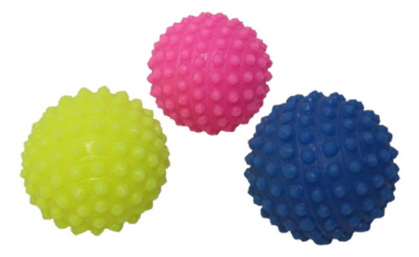 3 Bolinhas Cravo Massagem Mão Pé Fisioterapia Brinquedo Pet 0