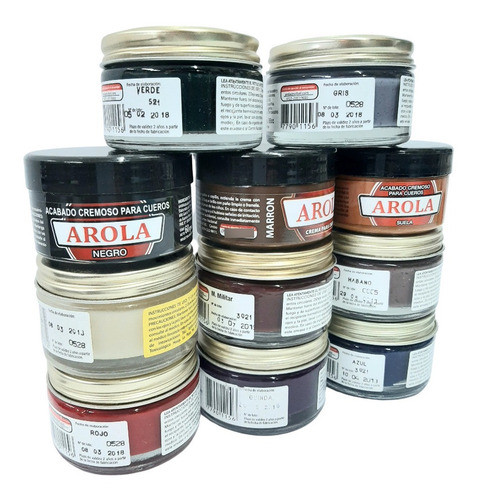 Crema Para Cuero Arola Pote 60 Cc Color Blanco Distrilafle 0