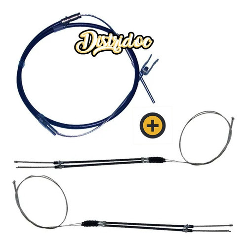 Kit X 3 Cables De Freno Pick Up Chevrolet 67 Al 73 1