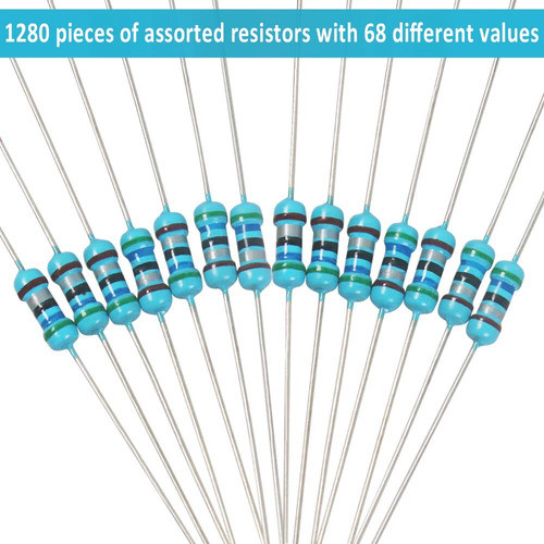 1280 Resistencias 64 Valores 1 Ohm-10m Ohm 1/4w 1