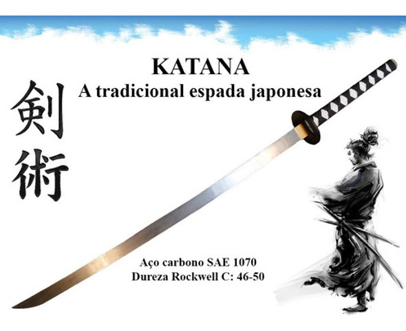 Katana De Combate Espada Japonesa Para Impacto E Treino 1 Katana De Combate Espada Japonesa Para Impacto E Treino 1
