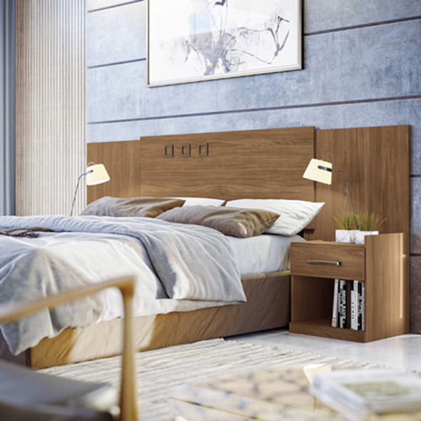 Cabecera Havana Plus  2pl C/mesa De Luz Jatoba/jatoba 1