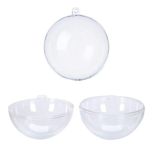 Esferas Encastrables 7cm Transparentes. Caja X 72 Unidades 0