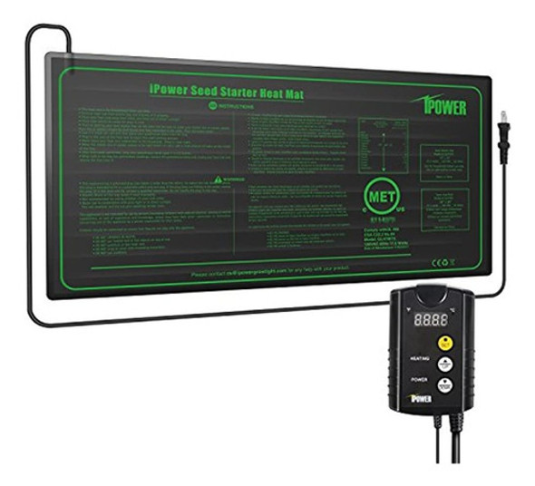 Ipower 10  X 20.5  Esterilla Térmica Hidropónica Cálida Para 0