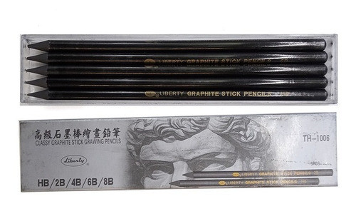 Set De Lapices De Grafito Puro X5 Liberty 0
