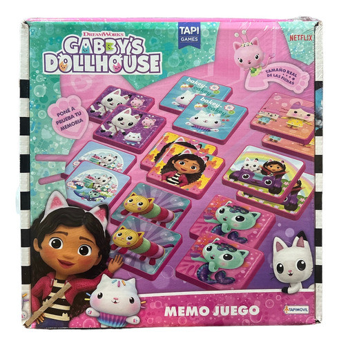 Juego De Memoria Memo - Gaby Dollhouse 48 Fichas Plasticas 0