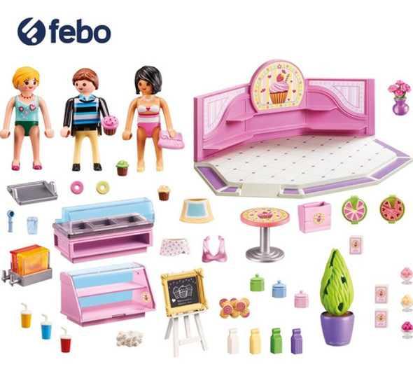 Cafetería Cupcakes Playmobil City Life Con Accesorios Febo 1 Cafetería Cupcakes Playmobil City Life Con Accesorios Febo 1