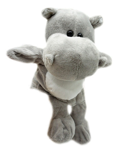Titere Mano N43 Peluche Hipopotamo Patas Largas Granja Juego 0