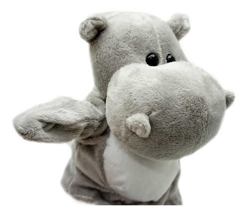 Titere Mano N43 Peluche Hipopotamo Patas Largas Granja Juego 1