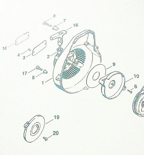 Resorte Arranque Stihl 08 Modelo Viejo (polea De Aluminio) 1