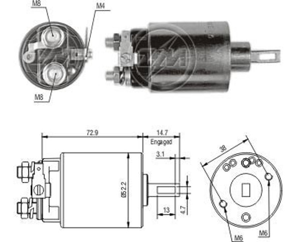 Automatico Arranque Nissan D21/sentra/sunny C/hitachi 0