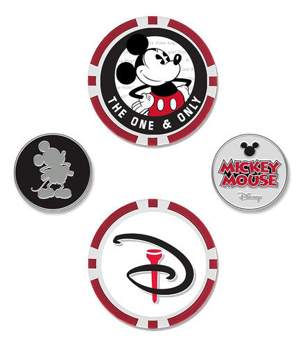Esfuerzo De Equipo Disney Mickey Mouse Golf Ball Marker Set, 0