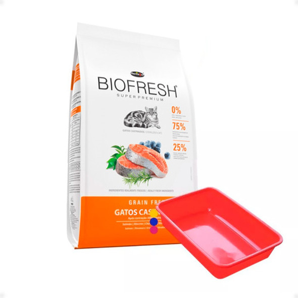 Ración Gato Castrado Biofresh Adulto 7.5kg Bandeja Sanitaria 0 Ración Gato Castrado Biofresh Adulto 7.5kg Bandeja Sanitaria 0