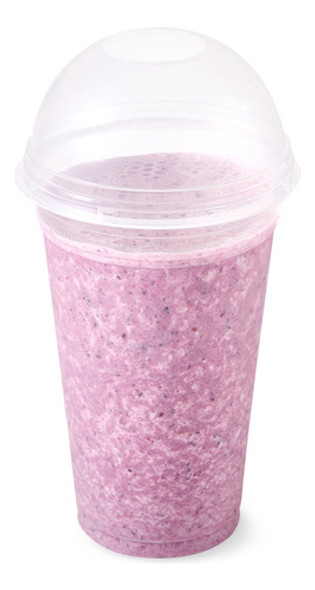 Vaso Fast Food 400cc C/tapa Domo Sorbete X 100 Unidades 0