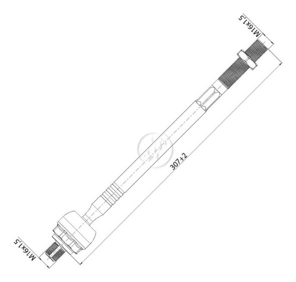 Terminal Axial Compatível Com Hyundai 577304f000 1