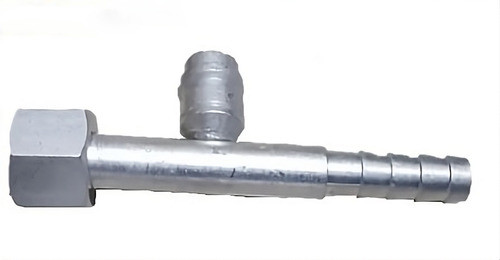 Conexão O'ring Reta Fêmea 08mm Aluminio C/ Válvula 10 Pçs 0