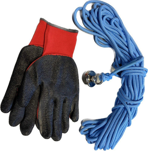 Kit Pesca Magnética Imán Neodimio 42mm + Soga + Guantes 0