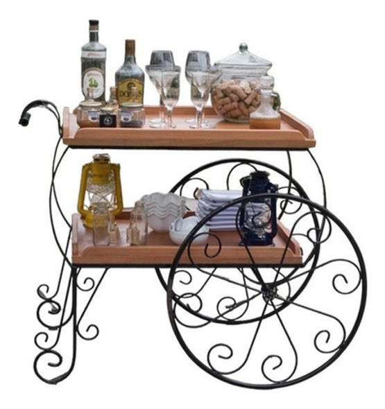 Carrinho Bedida Madeira Decoração Área Gourmet Aniversário 0