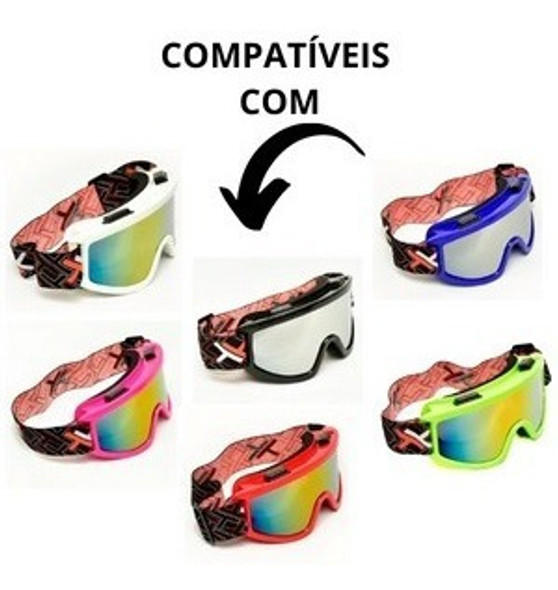 Lente Oculos Motocross Mattos Mx Fume Cross 1