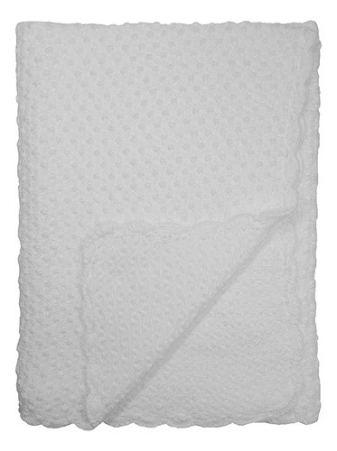Baby Fancy Christening White Hand Crochet 100% Cotton Shawl 1