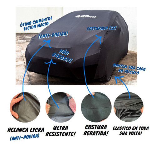 Capa Carro Pulse Tecido Lycra Contra Poeira Externa Proteção 1