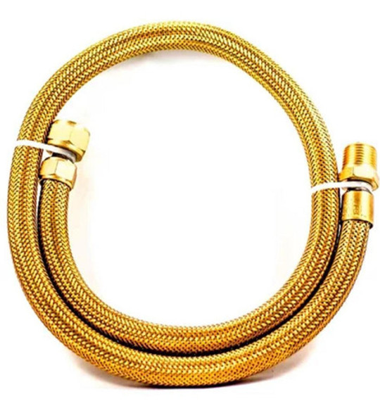 Kit Instalação Mangueira 80cm Cooktop Forno Gas Botijão Glp 1