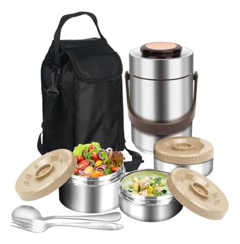 Termo Para Comida Caliente, Tarro Apilable De 3 0
