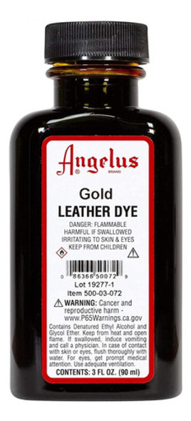 Tinte Para Cuero Angelus - Zapatos Bolsos Etc - Dorado 0
