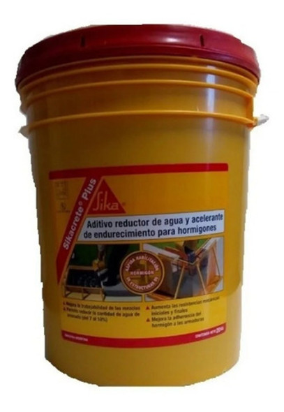 Sikacrete Plus Reductor De Agua Y Acelerante Endurecimiento 0