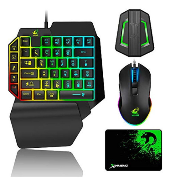 Combo De Teclado Y Mouse Para Juegos, 39 Teclas Con Cable Te 0