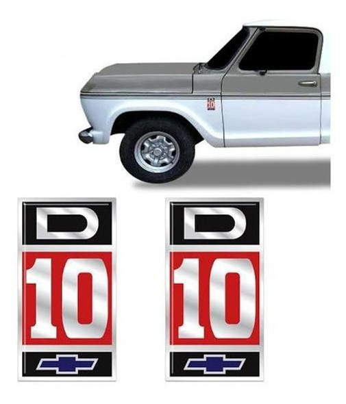 Par Emblemas Insignias Adhesivos  Chevrolet D10 0 Par Emblemas Insignias Adhesivos  Chevrolet D10 0