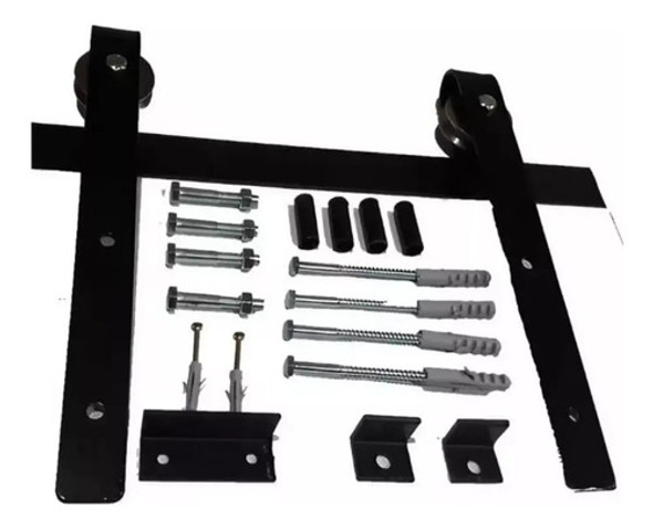 Kit Para Puertas Granero Corredizas Colgantes 2 Metros 0