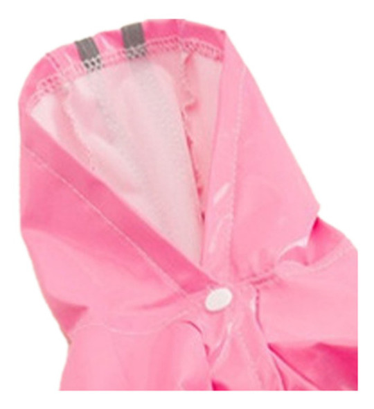 Capa De Chuva Para Cães Pequenos, Couro Pu, Tiras Refletivas 1