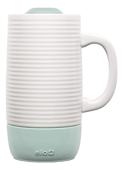 Taza De Viaje De Cerámica Ello Jane Con Asa, Tapa Deslizante 0
