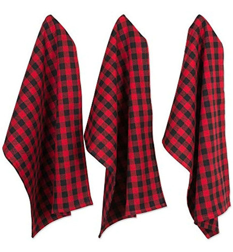 Dii Camz10628 Juego De Cocina De Tela Escocesa De Algodon P 1