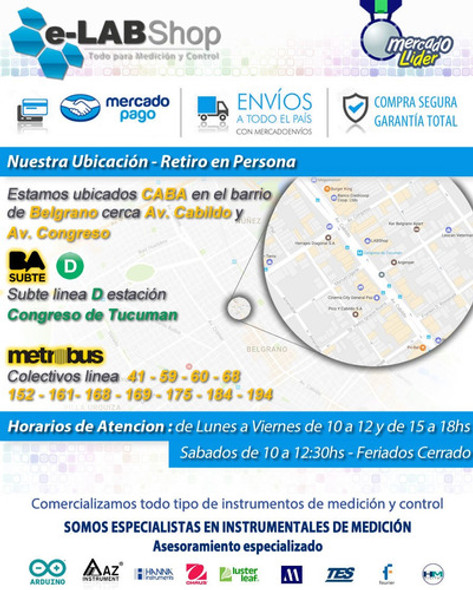 Medidores Ph Kit De Buffer P/ Calibración + Almacenamiento 1