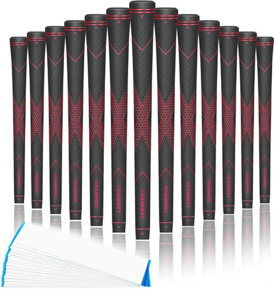 13 Grips Para Palos De Golf Traction-x - Standard - Rojo 0 13 Grips Para Palos De Golf Traction-x - Standard - Rojo 0