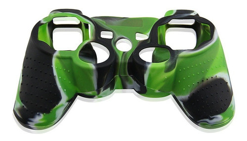 Funda Protector Silicona Joystick Mando Ps3 Verde Camuflado 0