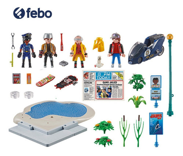 Juego Volver Al Futuro Playmobil Coleccionable 80pcs Febo 1 Juego Volver Al Futuro Playmobil Coleccionable 80pcs Febo 1