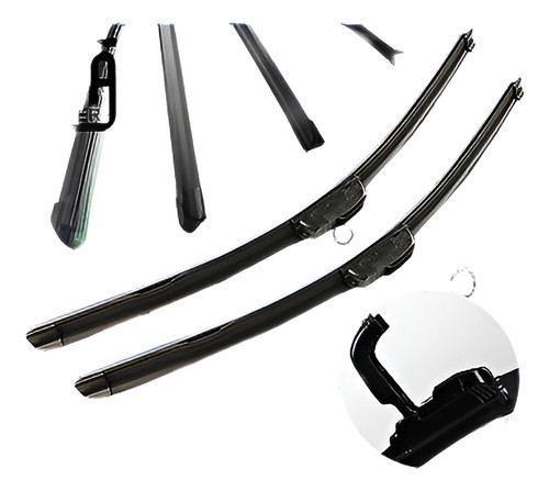 2pcs Para Jaguar Xj8 Xjr V8 Super S-type Sin Soporte Limpiap 0
