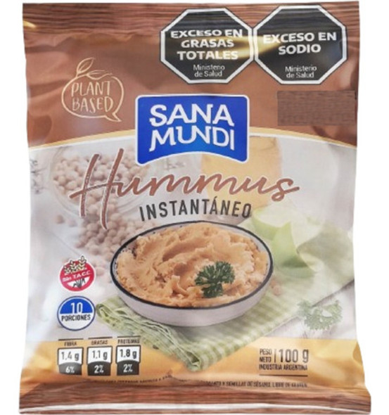 Premezcla De Hummus Instantaneo Sana Mundi Sin Tacc 100gr X3 1