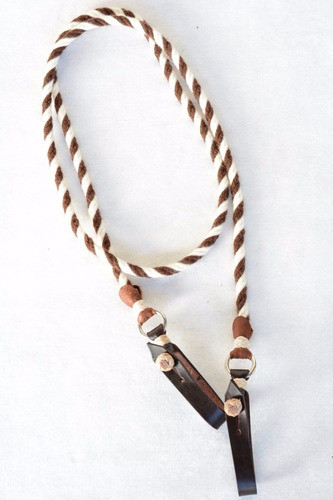 Cg1 Rédeas De Lã Com Biqueira Couro Cavalo Crioulo 0