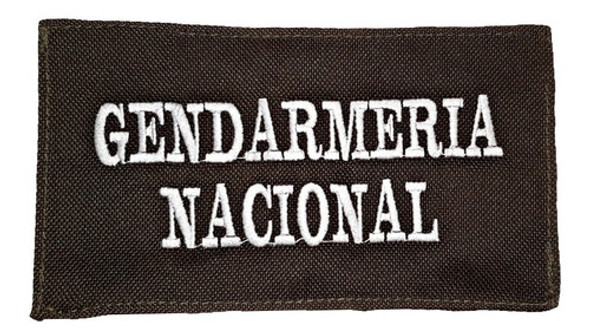 Badana Bordada Gna Gendarmería Nacional Argentina Chica 1